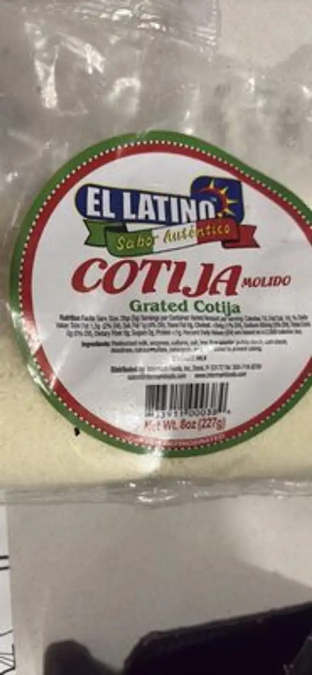 Grated Cotija front packaging