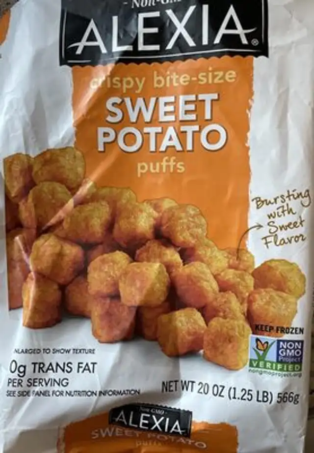 Sweet Potato Tots front packaging