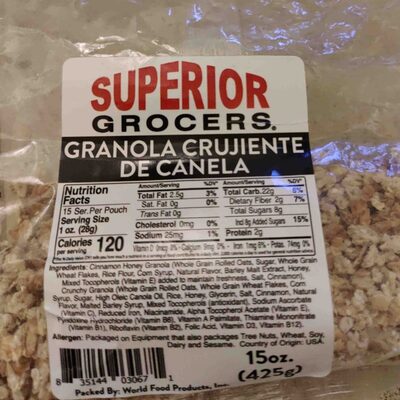 Granola Crujiente De Canela