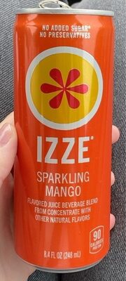 Sparkling Mango Flavored Juice Beverage Blend