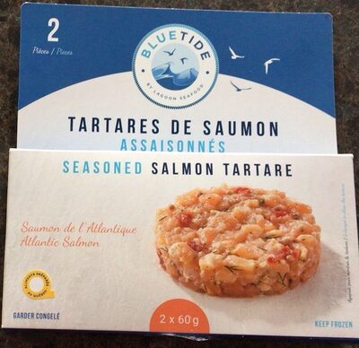 salmon tartare seasoned