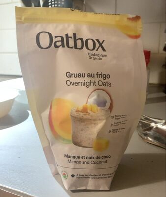 Overnight Oats Mango and Coconut