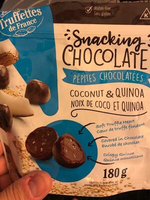 Cocoa truffles front packaging