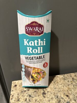 Vegetable kathi roll front packaging