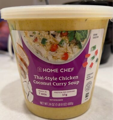 Thai-style chicken coconut curry soup