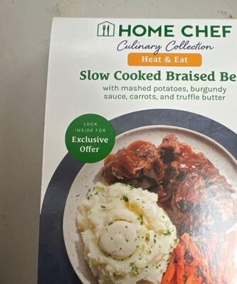 Slow cooked braised beef