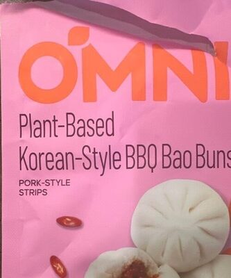 Omni plant based Korea bbq bao buns front packaging