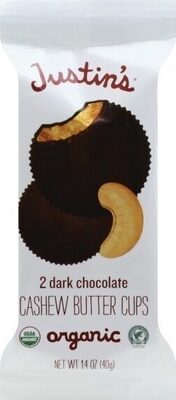 Organic Dark Chocolate Cashew Butter Cups