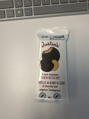 Organic Dark Chocolate Cashew Butter Cups