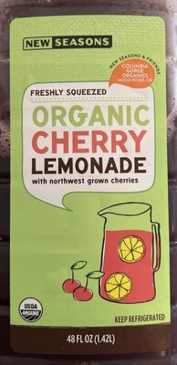 Organic Cherry Lemonade front packaging