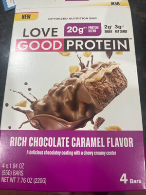 Love good protein chocolate caramel