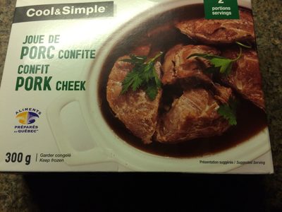Joue de porc confite front packaging