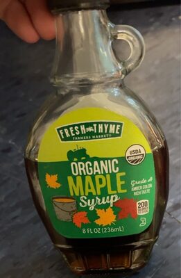 Organic maple syrup