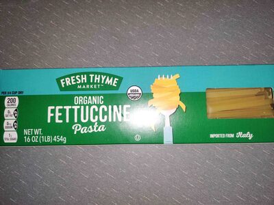 Organic Fettuccine Pasta