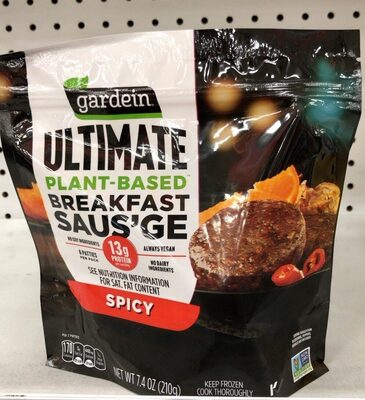 Ultimate Plant-Based Breakfast Saus'ge Patties, Spicy