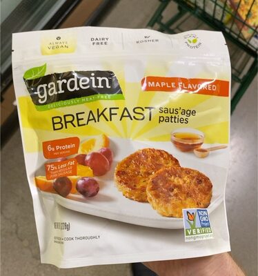 Maple flavored breakfast saus'age patties