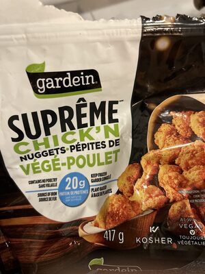 Supreme Plant-Based Chick'n Nugget (Canada) front packaging