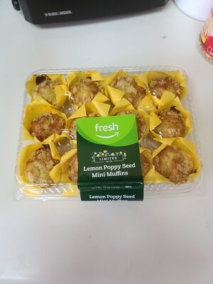 Lemon poppy seed mini muffins