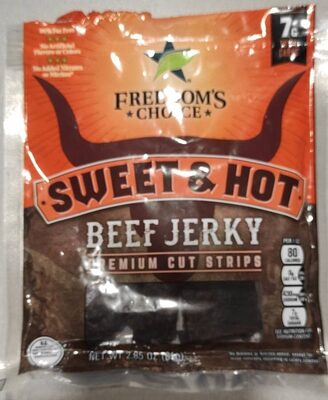 Sweet & Hot Premium Cut Strips Beef Jerky, Sweet & Hot