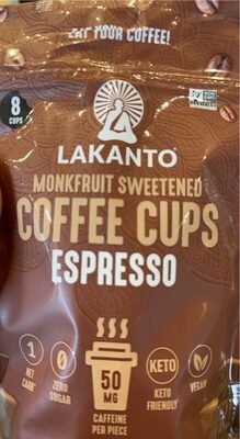 Monkfruit Sweetened Coffee Cups Espresso