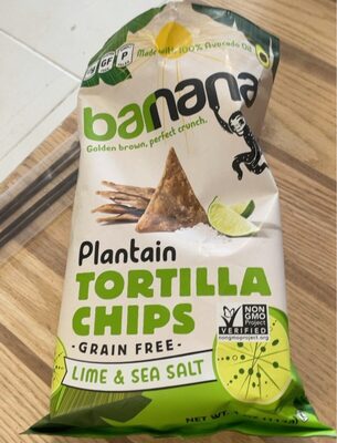 Plantain Tortilla Chip Lime & Sea Salt