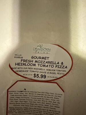 Fresh Mozzarella & Heirloom Tomato Pizza