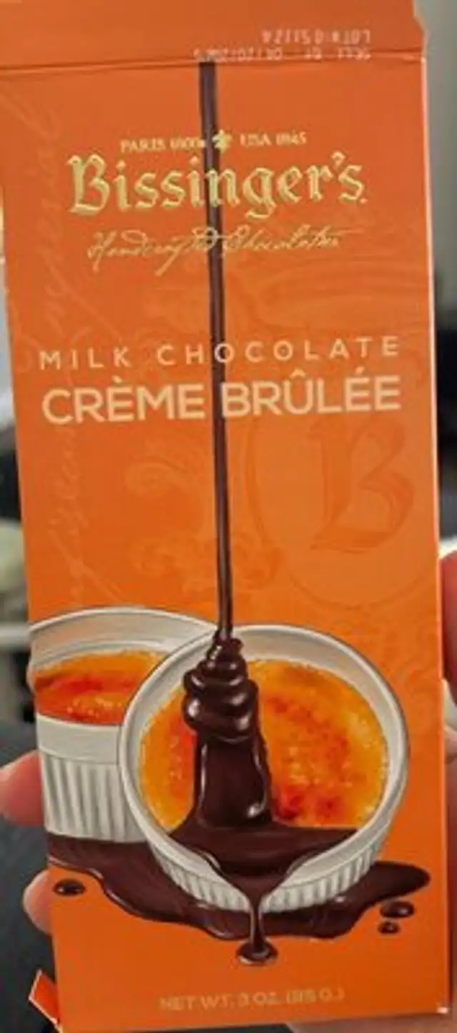 Milk Chocolate Crème Brulee front packaging