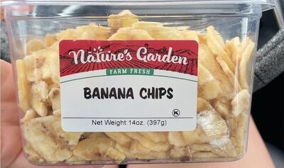 Banana chips front packaging