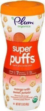 Super puffs mango sweet potato organic
