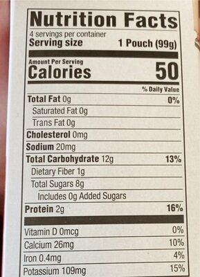 Plum Stage2 Greek Yogurt Baby Food Raspberry Spinach nutrition facts table