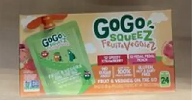 Variety Pack (Pedal Pedal Peach / Speedy Strawberry) Fruit & Veggies On The Go