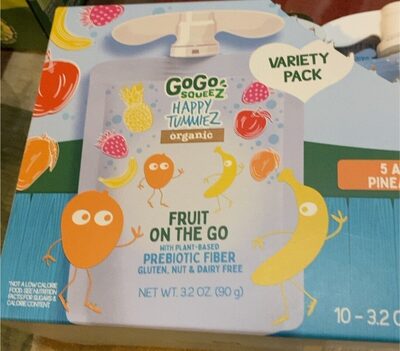 Organic Variety Pack (Apple Mango Pineapple Banana / Apple Banana Strawberry) Fruit On The Go