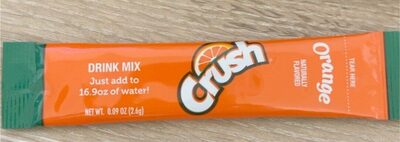 Crush Orange Drink Mix front packaging