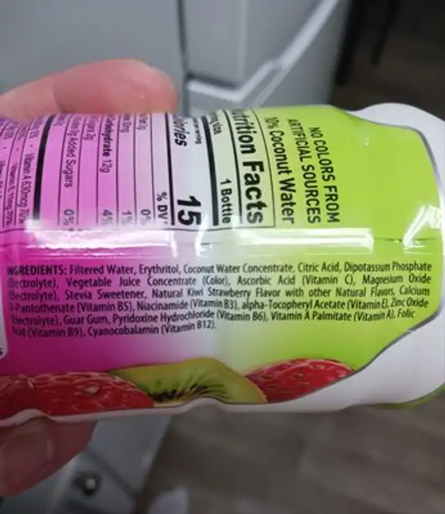 Unknown ingredients label