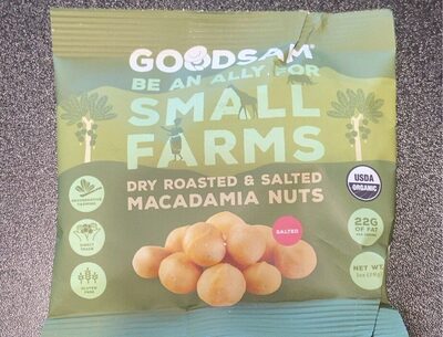 Organic Macadamia Nuts, Dry Roasted & Salted