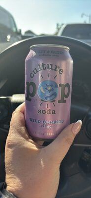 Culture Pop soda Wild Berries & lime front packaging