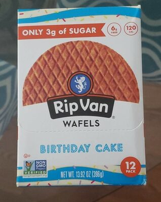 Birthday Cake Wafels Only 3g of Sugar