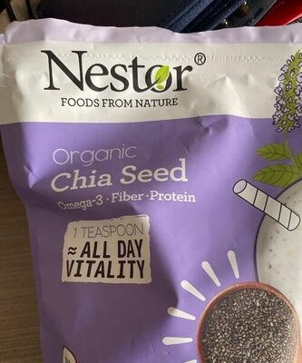Organic chia seed front packaging