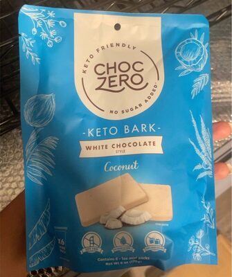 Keto bar white chocolate coconut