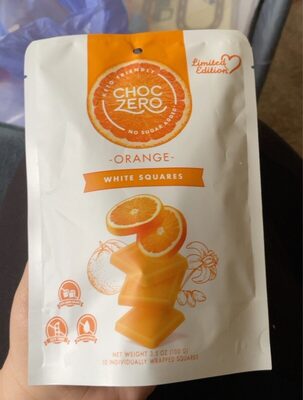 Orange White Squares