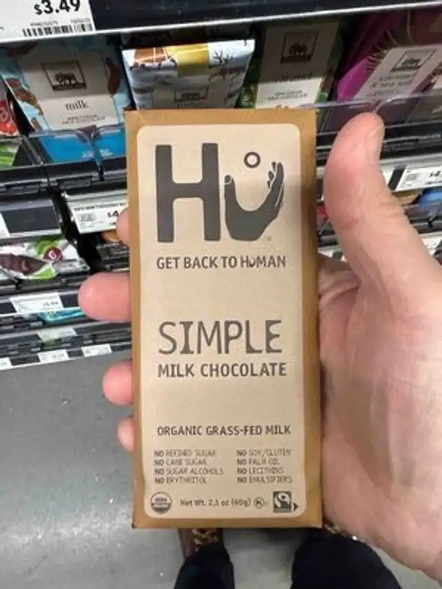 SIMPLE MILK CHOCOLATE front packaging
