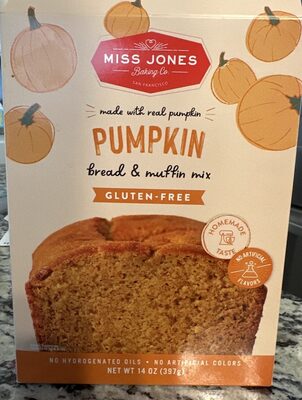 Gluten free pumpkin bread and muffin mix