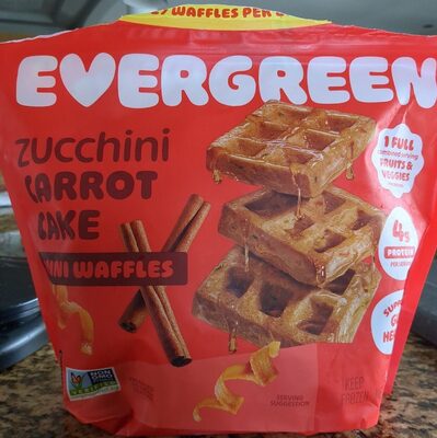 Zucchini Carrot Cake Waffles