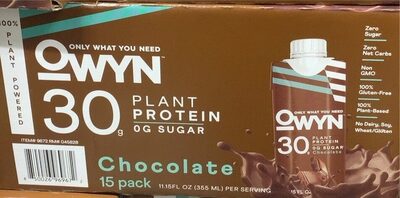 Plant protein chocolate shake