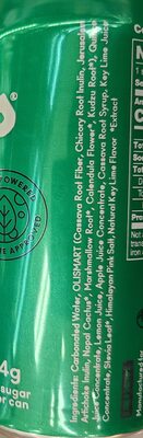 Lemon Lime ingredients label