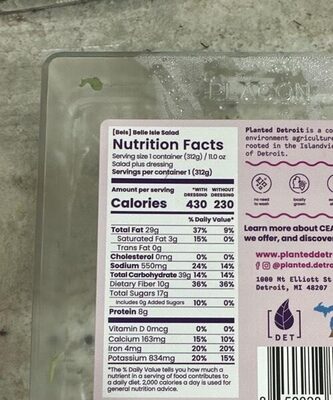 Belle isle salad