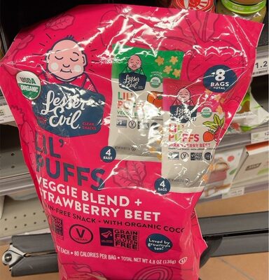 Lil' Puffs Veggie Blend + Strawberry Beet Multipack