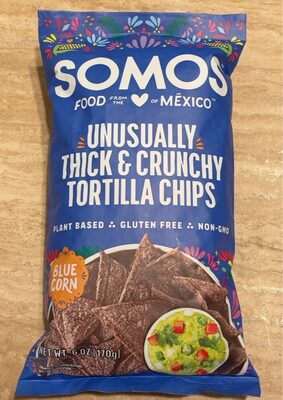 Unusually Thick & Crunchy Tortilla Chips Blue Corn