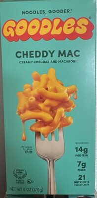 CHEDDY MAC CREAMY CHEDDAR AND MACARONI front packaging