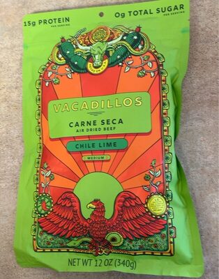 Carne seca front packaging